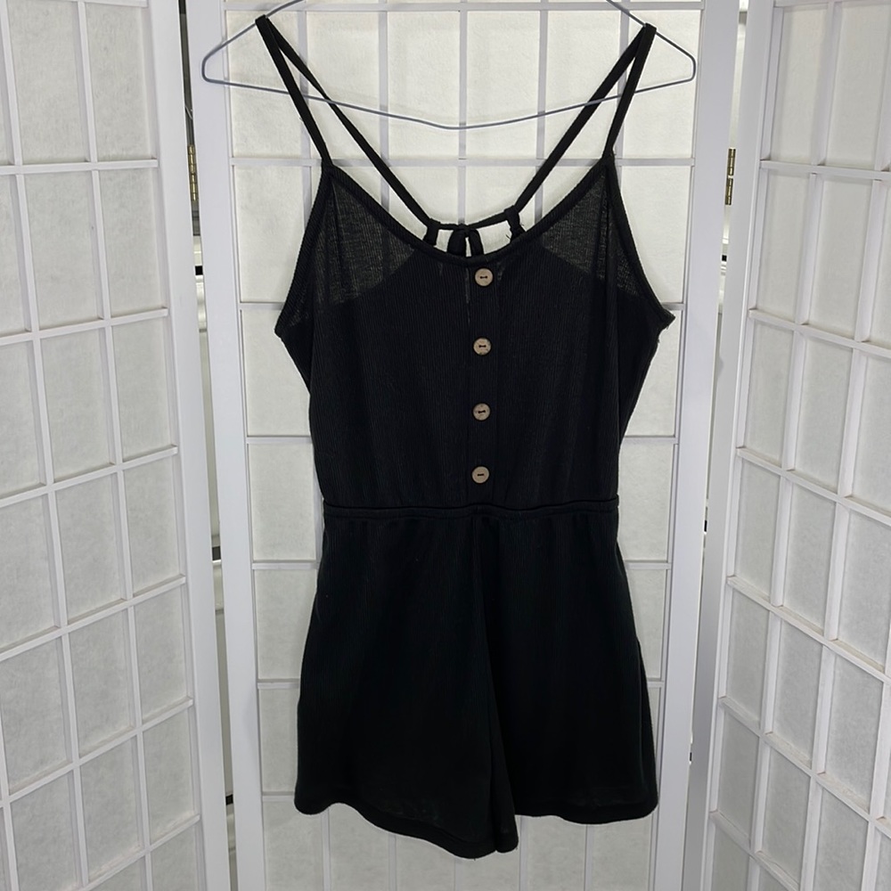 Fashion Nova Cute Black Romper